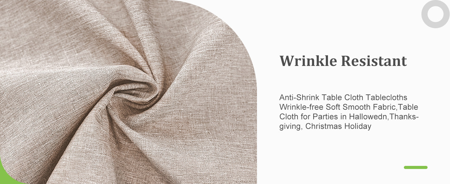 Textured Polyester Tablecloth Rectangle 52x70 Waterproof Spill-Proof Wipeable Table Cloth Wrinkle Free Dining Table Cover for Birthday Farmhouse Spring Tablecloths Up to 36‘'X54''