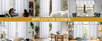 Black Curtains 63 Inch Length 2 Panels Set for Living Room Bedroom, Light Filtering Faux Linen Textured Soft Window Curtain, Airy Soft Rod Pocket cortinas para cuarto, 40Wx63L Inches, 2 Pcs